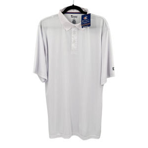 Champion Mens Big & Tall White Polo Shirt